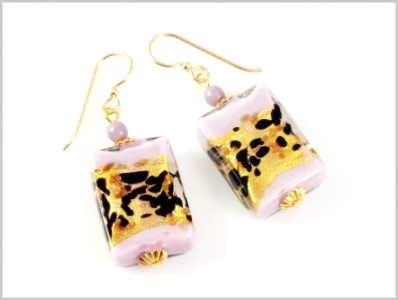 Isis Boucles d'oreilles Verre Murano