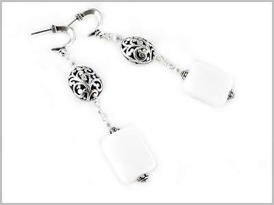 Serenity Boucles d'oreilles Verre Murano