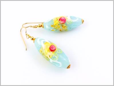 Amyra Boucles d'oreilles Verre Murano