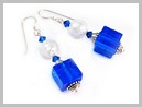 Cyclades Boucles d'oreilles Verre Murano