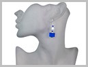 Cyclades Boucles d'oreilles Verre Murano