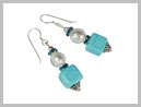 Garance Boucles d'oreilles Verre Murano