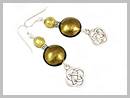 Celtica Boucles d'oreilles Verre Murano