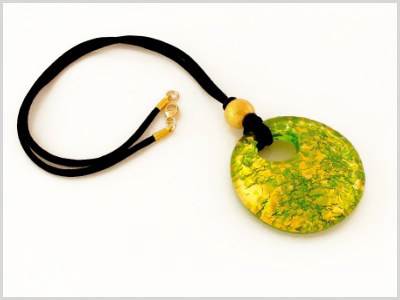 Esmerald Pendentif Verre Murano