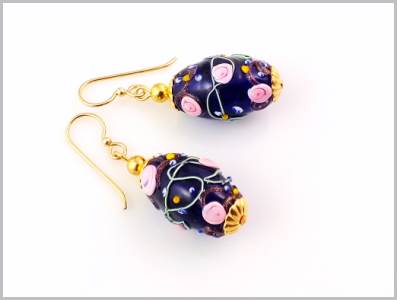 Riva Boucles d'oreilles Verre Murano