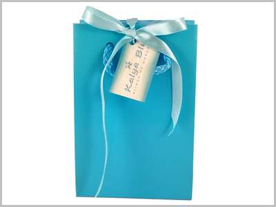 Sac Cadeau turquoise en option