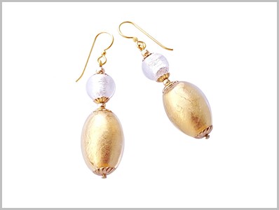 Alania Boucles d'oreilles Verre Murano