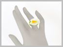 Calla Bague Verre Murano