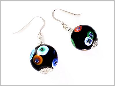 Murian Boucles d'oreilles Verre Murano