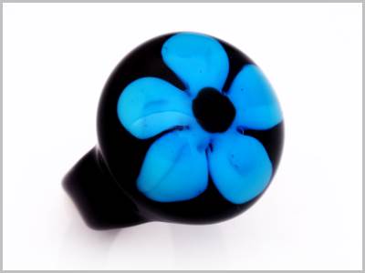 Lilly Bague Verre Murano
