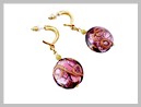 Abano Boucles d'oreilles Verre Murano