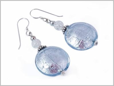 Esterel Boucles d'oreilles Verre Murano