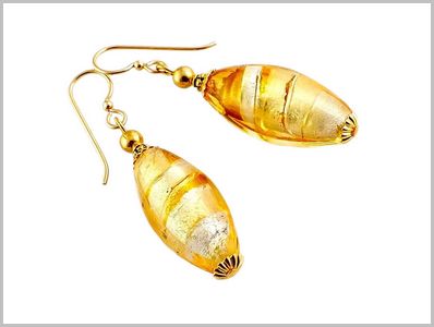Cambria Boucles d'oreilles Verre Murano