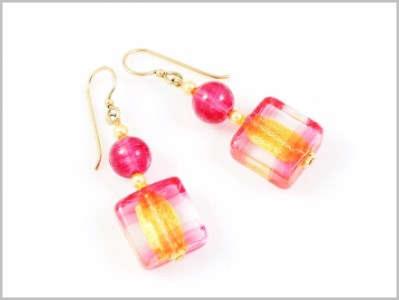 Graziela Boucles d'oreilles Verre Murano