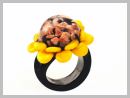 Girasole-T60 Bague Verre Murano