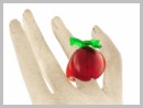 Cherry Bague Verre Murano