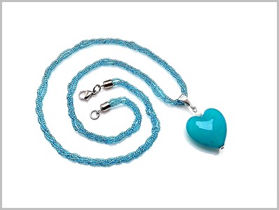 Celeste Pendentif Verre Murano