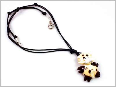 Mucca Pendentif Verre Murano