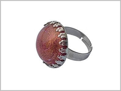Minoan Bague Verre Murano