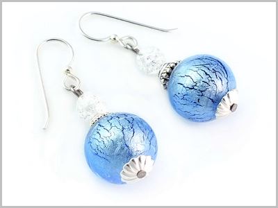 Emma Boucles d'oreilles Verre Murano