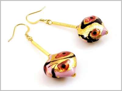 Osiris Boucles d'oreilles Verre Murano