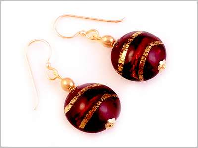 Ornella Boucles d'oreilles Verre Murano