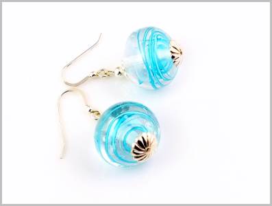 Tycoon Boucles d'oreilles Verre Murano