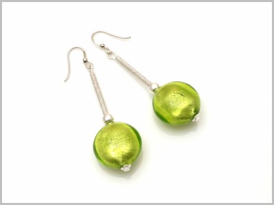 Kerala Boucles d'oreilles Verre Murano